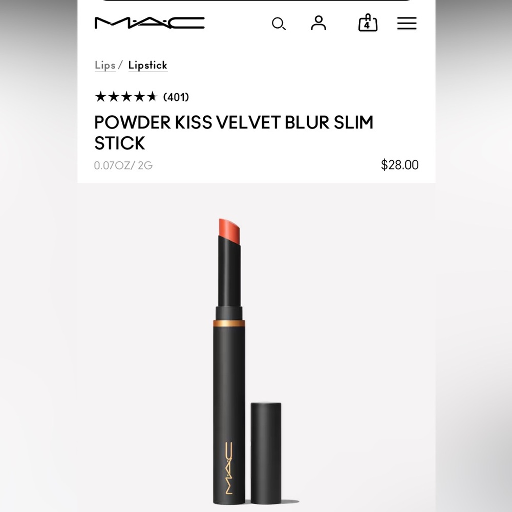 MAC “SORRY NOT SORRY” MAC full size lipstick new in box